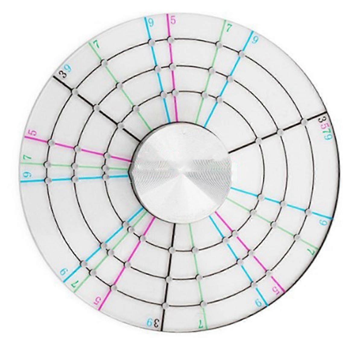 Pottery Clay Divider Tools Equal Circle Protractor Rotary Disc Ceramic Pottery Trimmer Tool for Pot