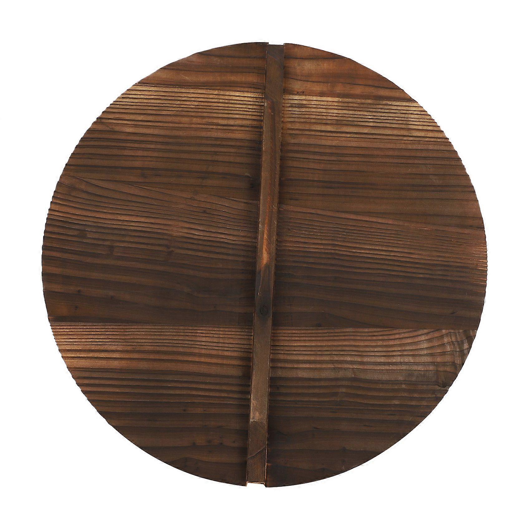 Kitchen Multi-Functional Wooden Pot Cover Handle Pan Lid -Friendly Anti-Scalding Wood Baking Pot Li