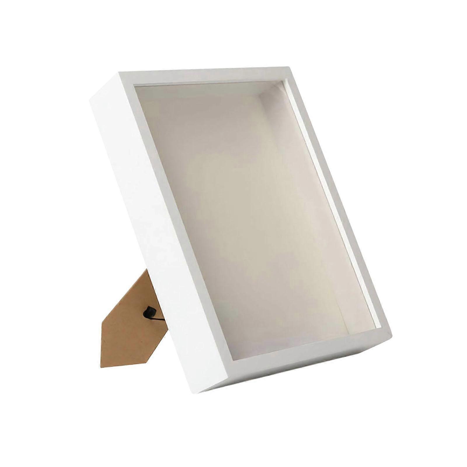 DIY Shadow Box Frame Pictures Awards 3cm Deep Dried Flower Display frame  White