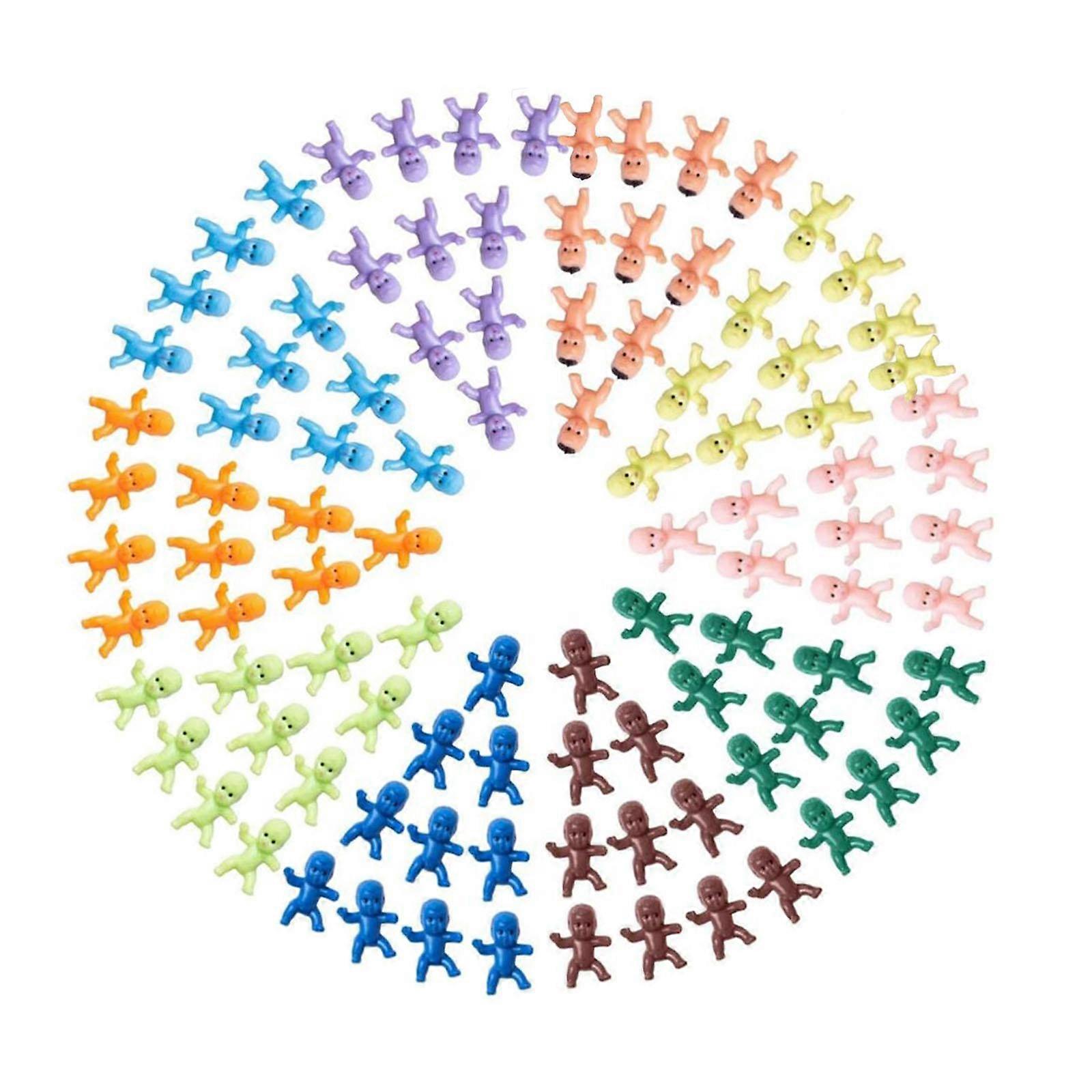 10Db Mini babák Apró babák Bulk Party Favor születésnapi ajándékok Baba figurák