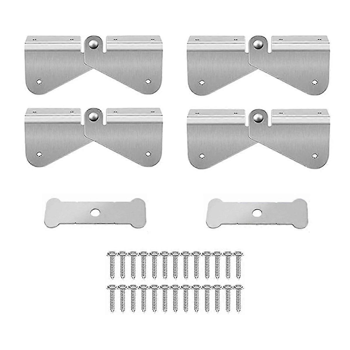 Stainless Steel Gutter Downspout Extension Hinge, Flip Up Hinge Design, Compatible With Rectangle And Square Downspout,b