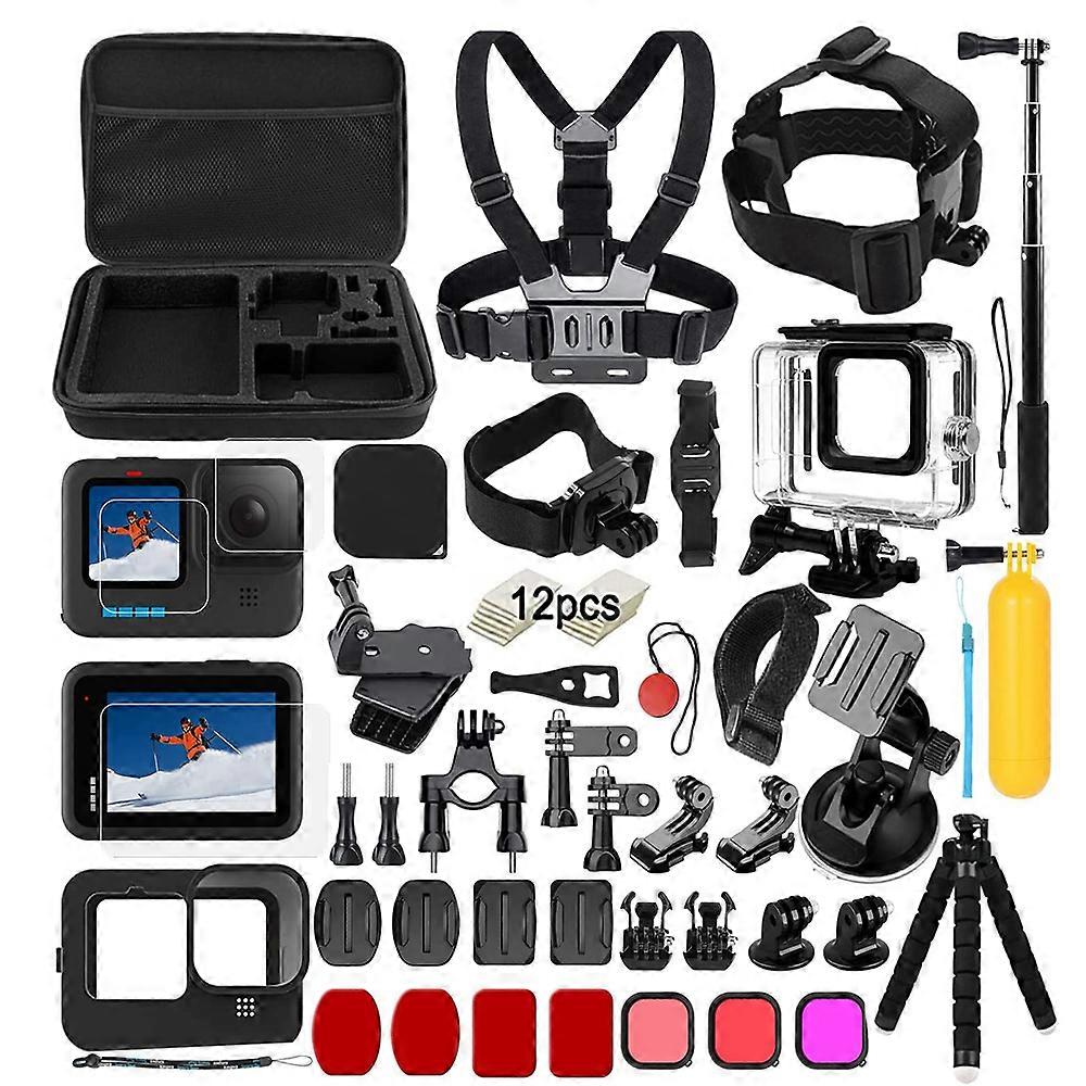 GoPro Hero 10/9 Accessories Kit - Waterproof Bundle - Ogodeal
