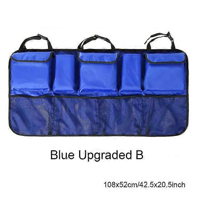 Car Storage Bag Car Trunk Organizer Universal Large Capacity Backseat Storage Bag Trunk Cargo Mesh Holder Pocket