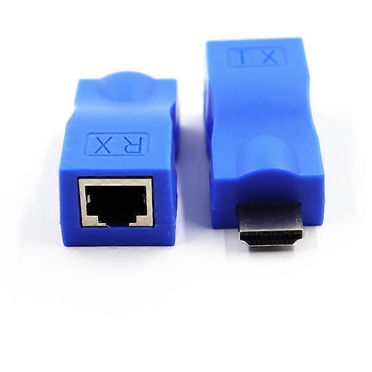 Hdmi Extender Hdmi To Rj45 Over Cat 5e/6 Network Lan Ethernet Adapter 4k 1080p New Multi-color Optional