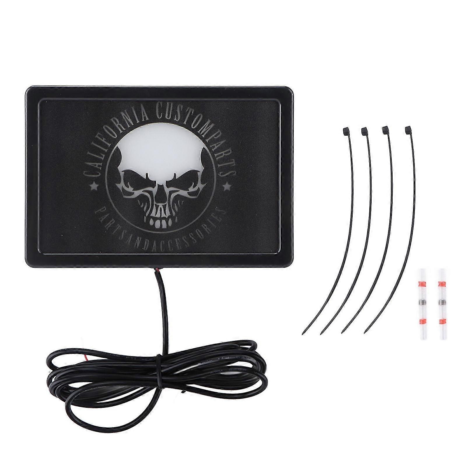 Schwarz Universal 4inx6in LED Flagge Licht Totenkopf Muster kompatibel mit Motorrädern UTVs ATVs