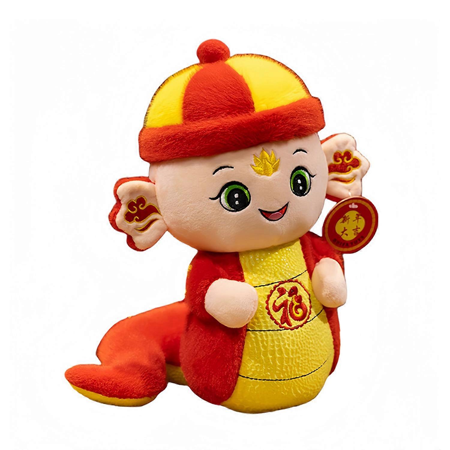 Chinese New Year Snake Doll 2025 Snake Stuffed Animal Plush Adorable Zodiac Snake Mascot Toy for