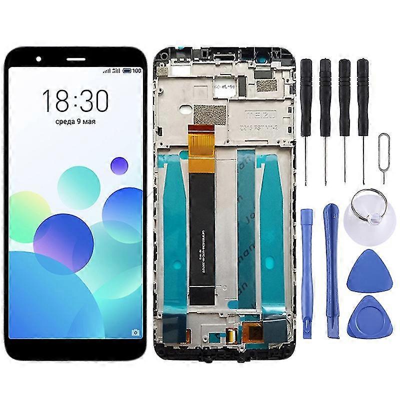 TFT LCD Screen Compatible  Meizu M8c / M809L Digitizer Full Assembly with Frame(Black)