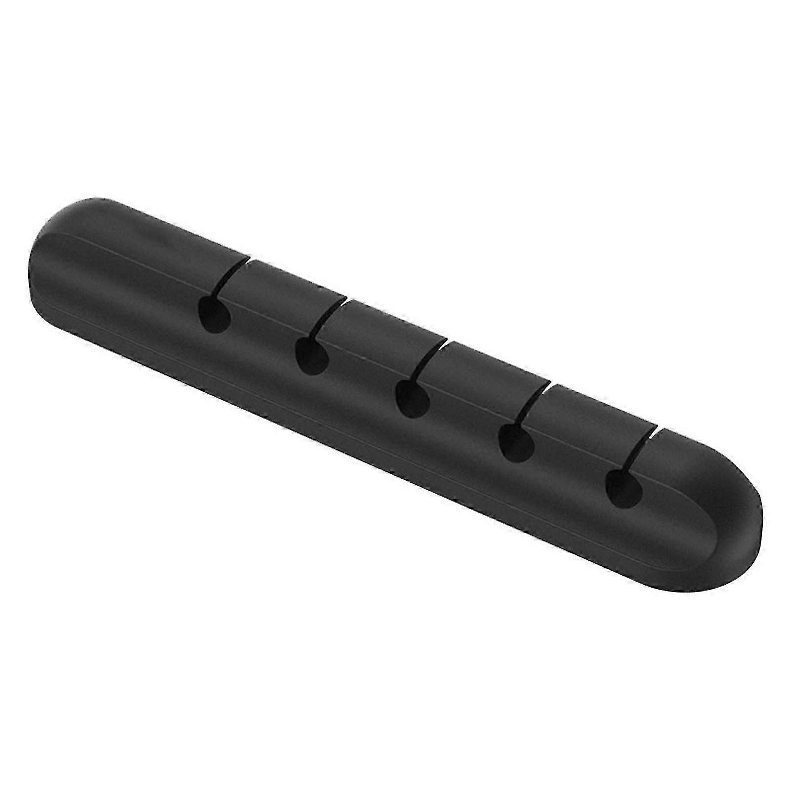 Black Cable Holder Clips Storage Fixer Fashionable Self Adhesive Home Desktop Silicone Cord Manager
