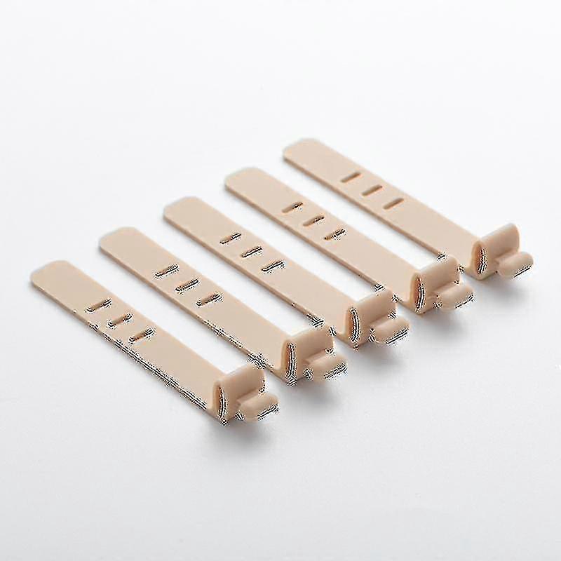 5pcs كابل الأشرطة قابل للتعديل الحبل السحاب كابل منظم مقاطع الأسلاك العلاقات القابلة لإعادة الاستخدام المطاط سيليكون التعادل