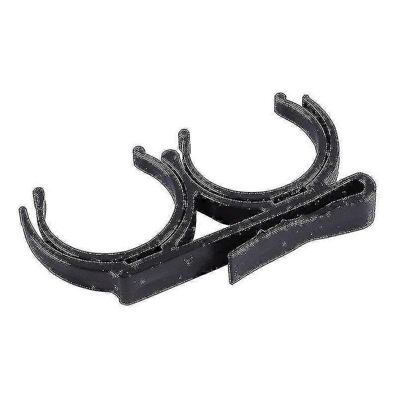 Practical Ball Holder Double Ball Clip Ball Tray(10pcs, Black)