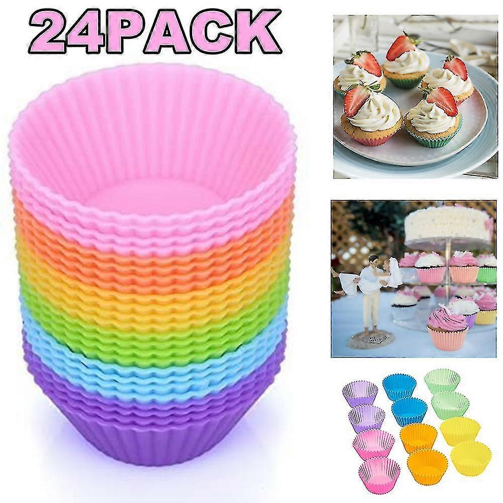 24pack The Silicone Kitchen Reusable Silicone Baking Cups