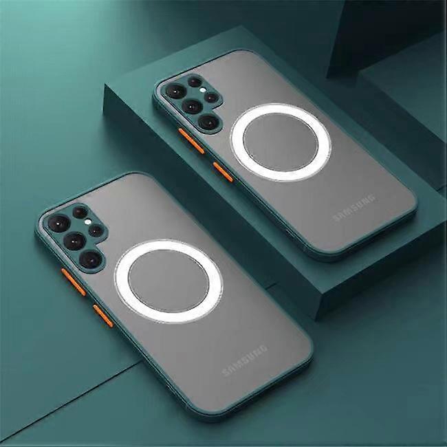 Magnetic Case for Galaxy A15 Compatible with MagSafe, Matte Transparent Cover, Military Grade Drop Protection Case