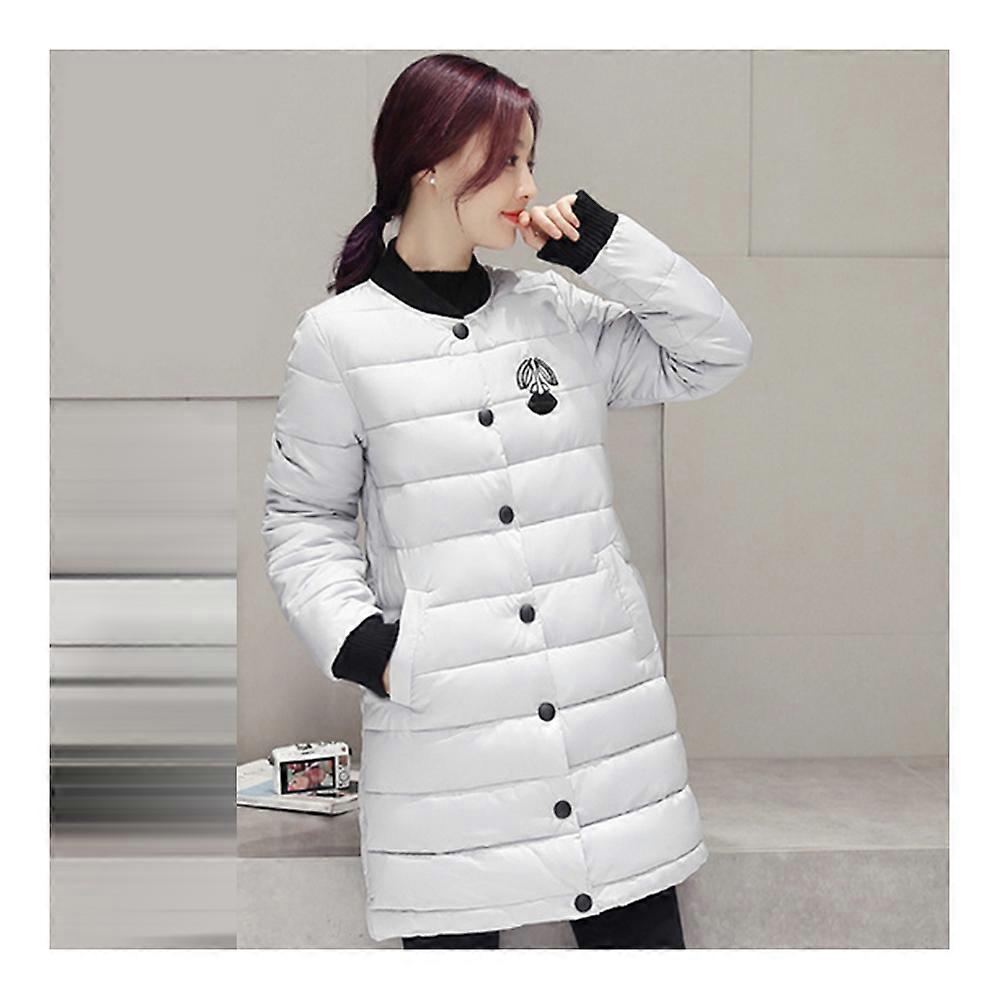 Winter Down Coat Woman Middle Long Light Thin Slim