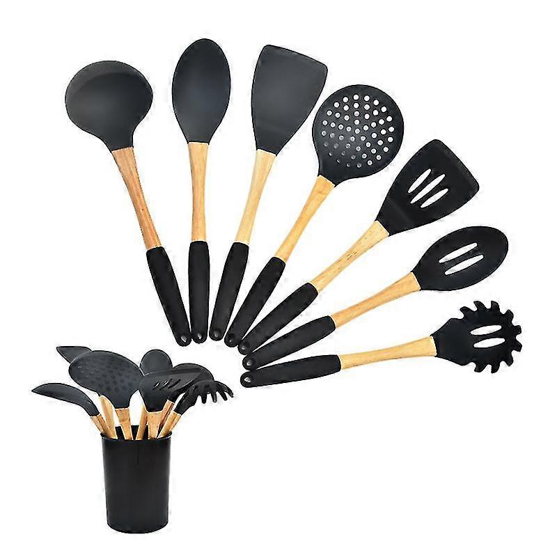 7pcs Silicone Kitchen Utensils Set Spoon Kitchenware Cooking Baking Tool New