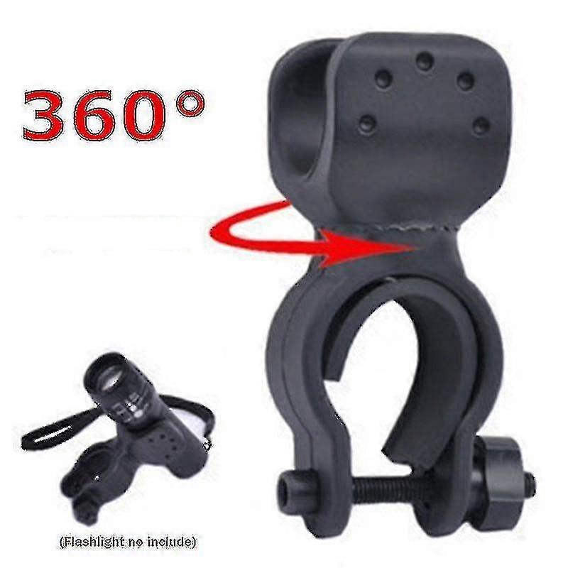 Universal 360 Degree Swivel Clip   Led Flashlight For Bicycle