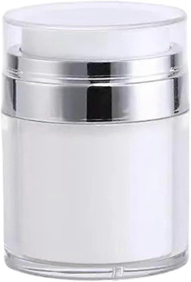 1pc 30ml Airless Pump Jar,Refillable,Portable Cosmetic Container