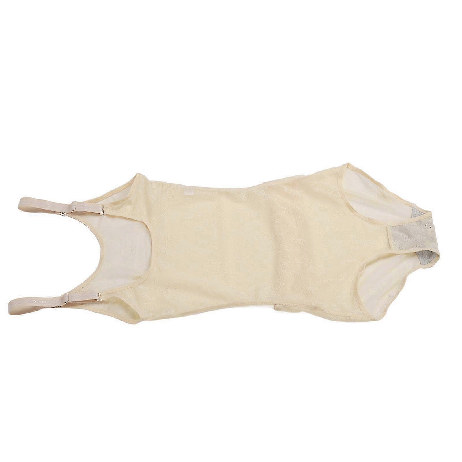 Shapewear Bodysuit for Women in Skin Color Lightweight Ice Silk Corset Thin Waist Shaper Size L for 132.3-154.3 lb