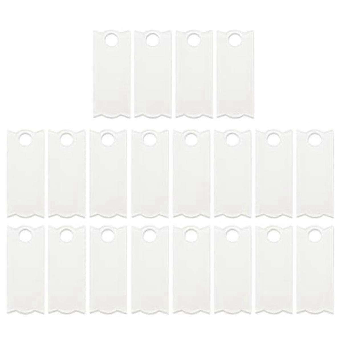 20PCS Sublimation Acrylic Name Plates Holder Blanks for 40OZ Tumblers Personalized Name Tag Cup Lid Decorative Piece