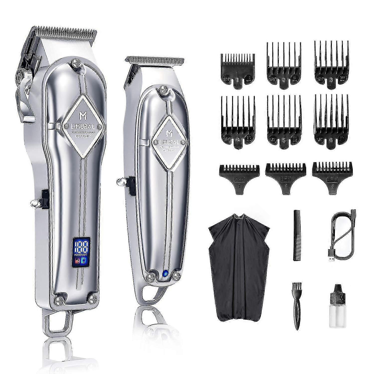Clippers For Men + Cordless Close Cutting T-blade Trimmer Kit, Cutting Kit
