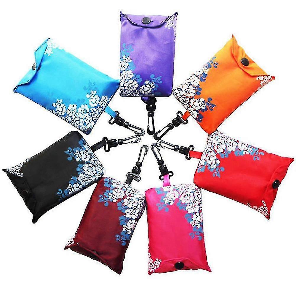 Foldable Handy Shopping Bag Reusable Tote Pouch Storage 7pcs