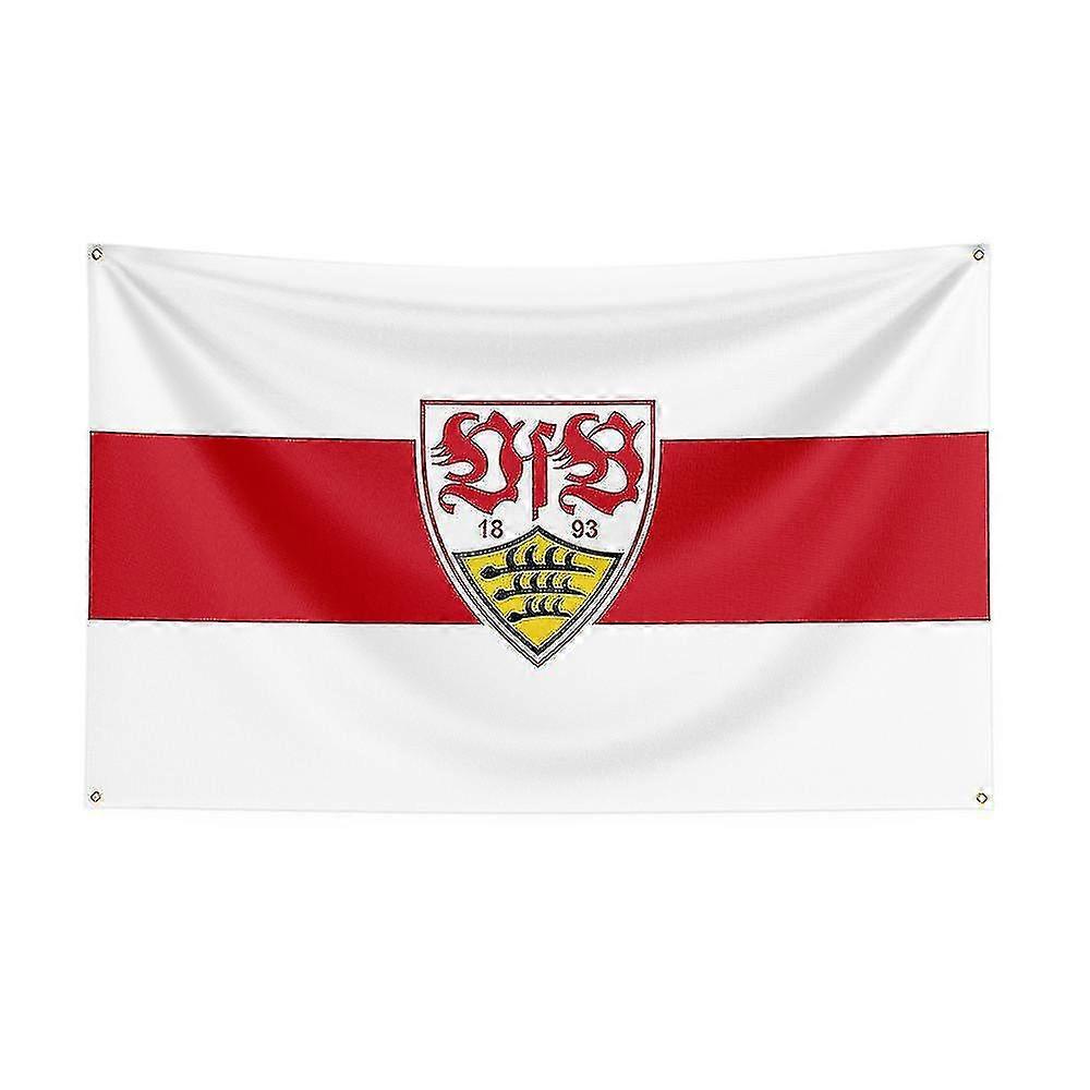 Born Pretty 3x5 Vfb Stuttgart Flag Polyester Printed Racing Sport Banner For Decor