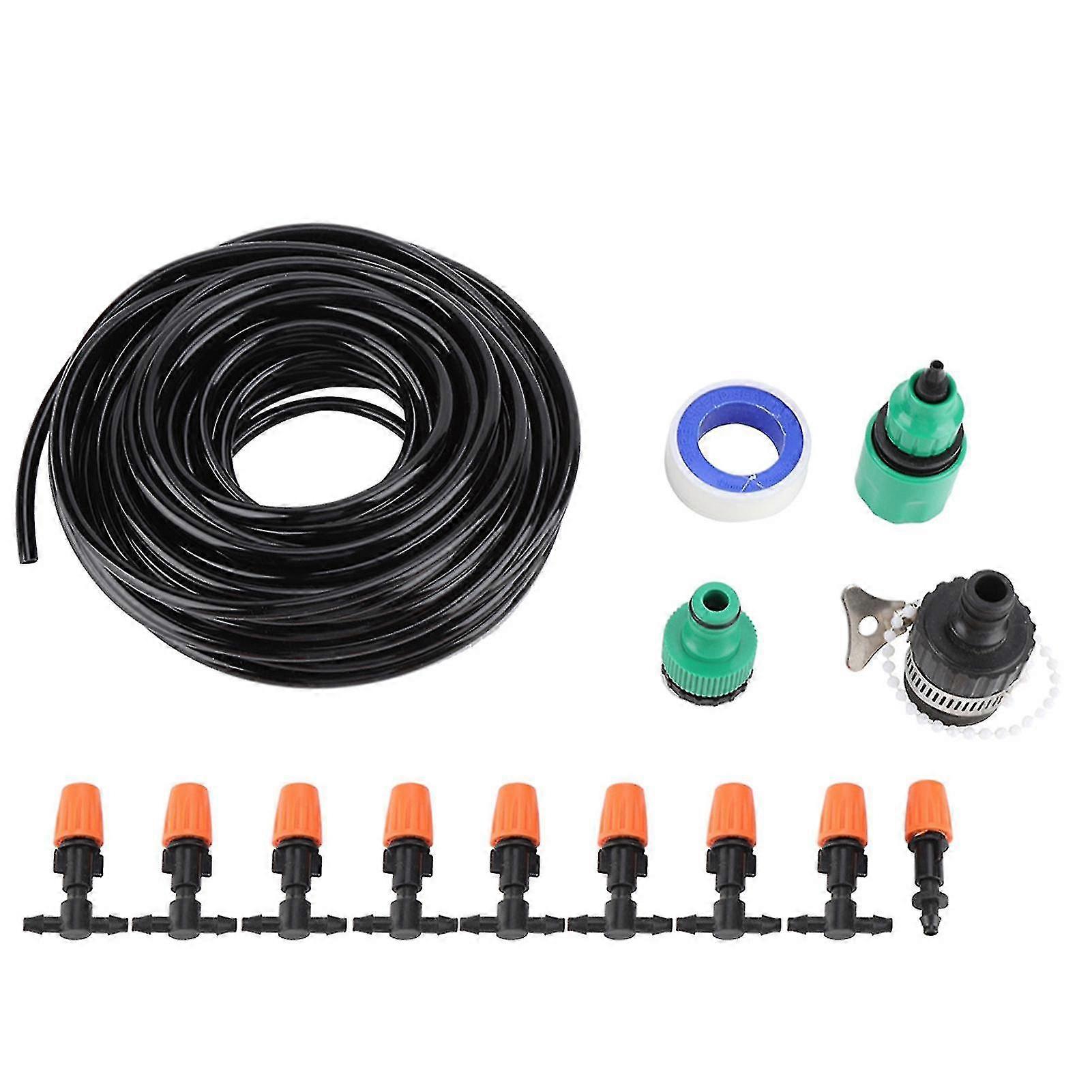 15M Watering Set Spray Irrigation Auto System Garden Tools for Plants