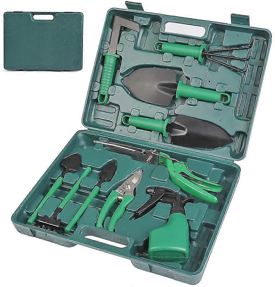 10pcs Gardening Tool Set, Rustproof Shovel And Pruning Shears For Outdoor