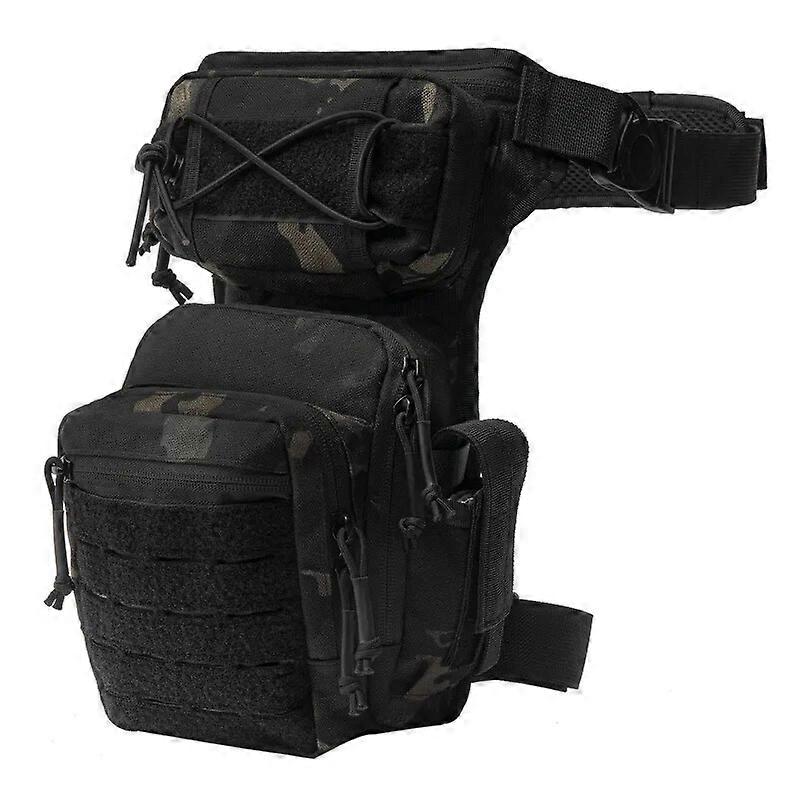 Τσάντα ποδιών Ανδρική τσάντα μέσης Utility Belt Pack Θήκη Αρσενικό ισχίο Μοτοσικλέτα Ιππασία Κολάν Τσάντες μηρών Tactical Combat Fanny Pack