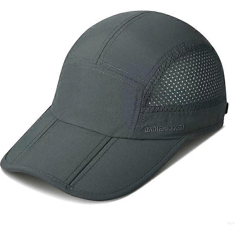GADIEMKENSD Folding Running Man Hat Visors Sport Cap Summer Mesh Quick-Drying Cap M38