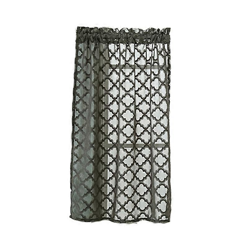 Decorative Short Curtain Washable Polyester Smooth Surface Door Drape for Home