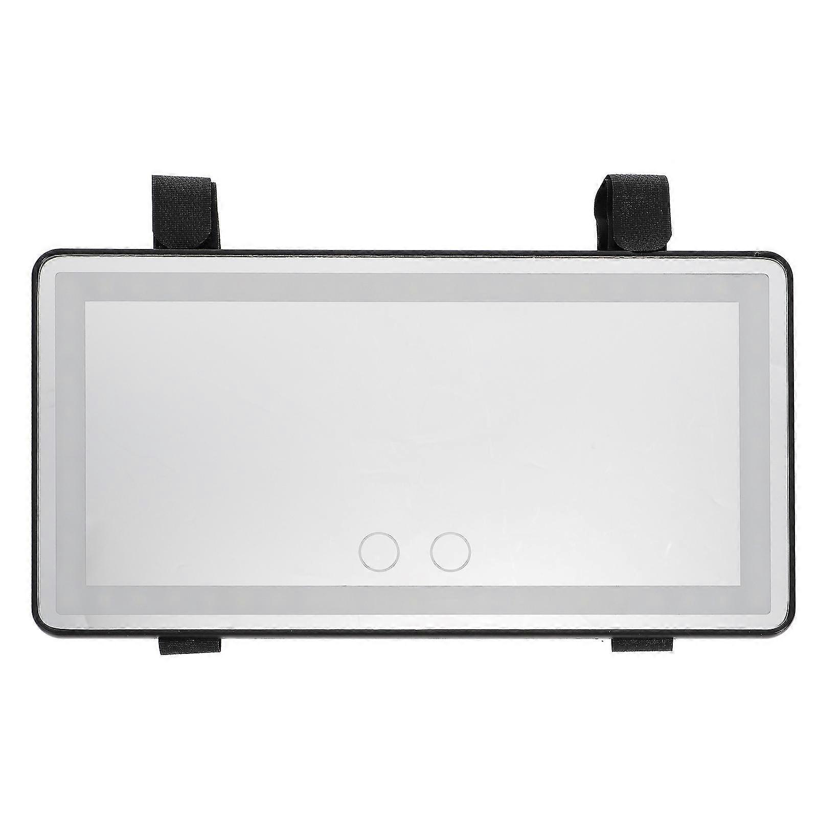 1pc Universal Led Car Interior Mirror Touch Switch Makeup Mirror Sun Visor Mirror