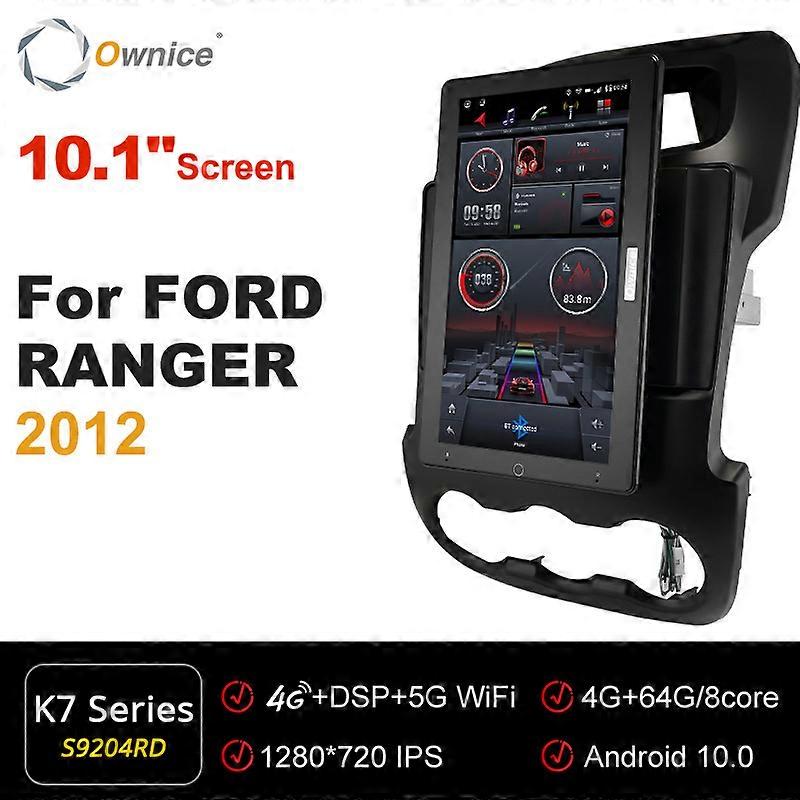 1920 * 1080 Nano 1080P Android 10.0 per FORD RANGER 2012 Autoradio Video Audio Unit 13.3 '' IPS ruotabile 360 6G 128G Tesla Style