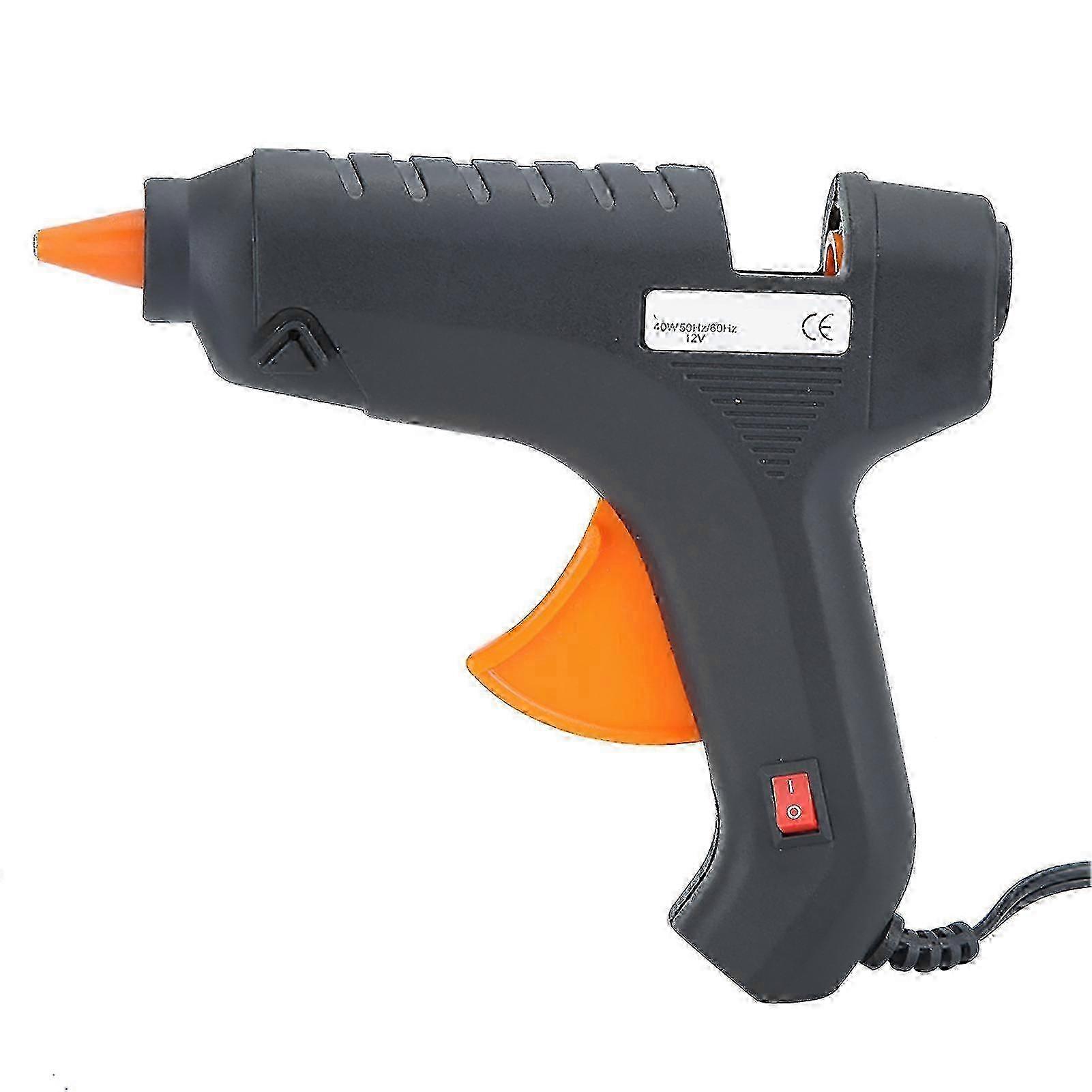 Elektrikli Sıcak Eriyik Tutkal Tabancası 12 V 40 W DIY El Sanatları Isı Onarım Aracı Noel Ağacı Dekoru için