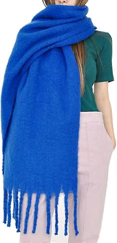 Large Chunky Scarf Colorful Cashmere Feel Oversized Scarves Blanket Soft Big Wool Shawl Thick Winter Warm Women