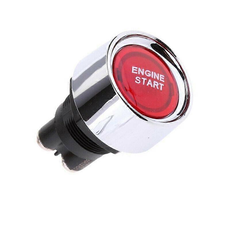 Universal 12V Car Red Illuminated Engine Start Switch Push Button Race Starter
