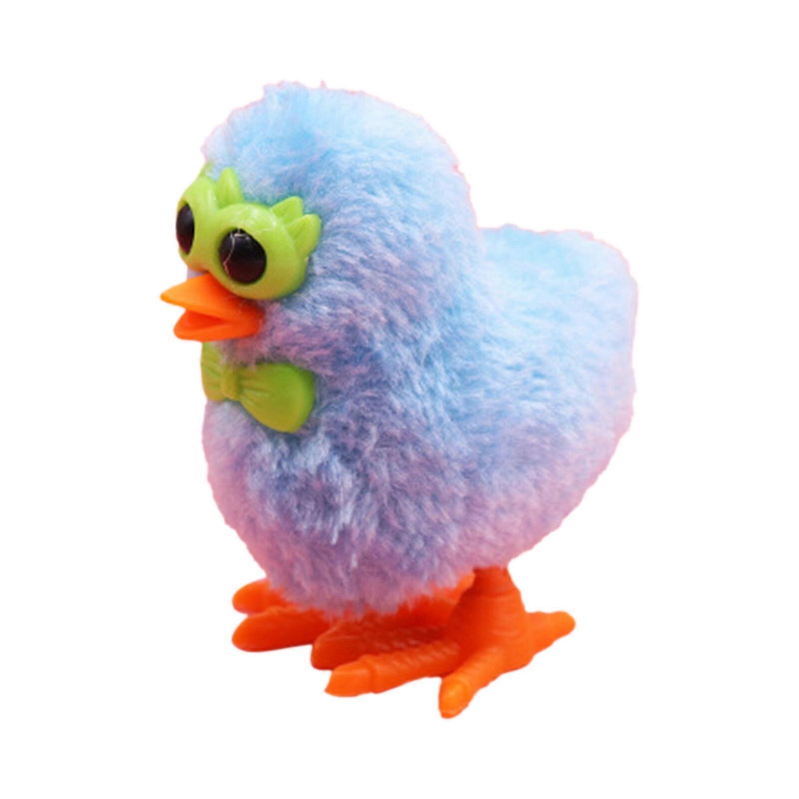 Interactive Clockwork Jumping Chicken Toy for Easter with Broken Shell Design and Plush Cover