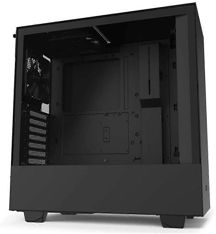 أسود غير i-SeriesH510NZXT H510 حقيبة ألعاب كمبيوتر مدمجة ATX Mid-Tower ، منفذ USB C أمامي ، لوحة جانبية من الزجاج المقسى ، نظام إدارة الكابلات