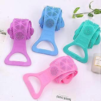 68cm silicone de volta banho banho de corpo body cinto escova escova toalha toalha esfoliante escova corporal