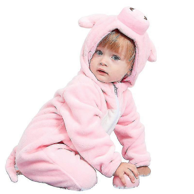 Pig Pattern Flannel Pajama For Kid's