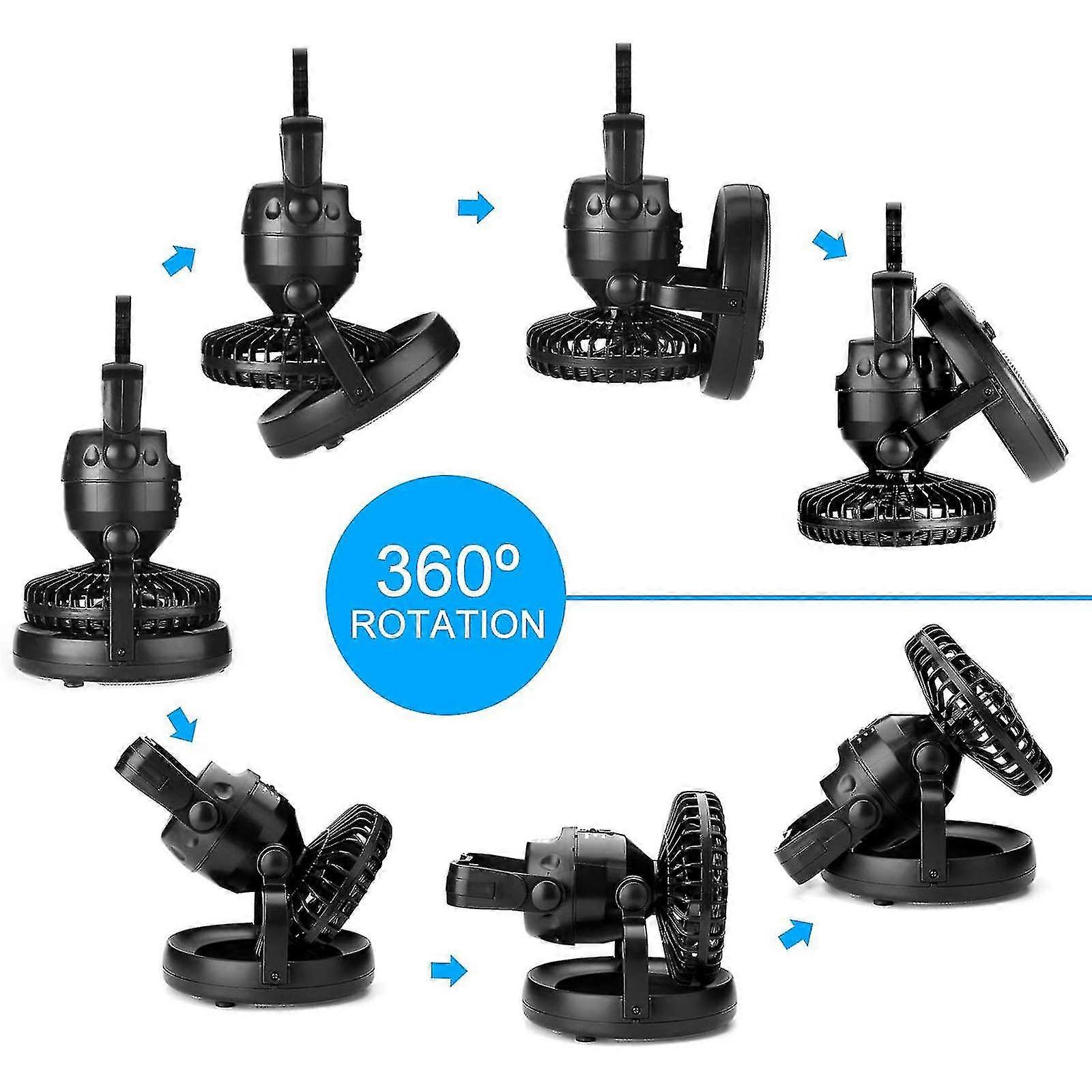 18pcs Multifunctional Camping Light With Fan Led Fan Tent Light