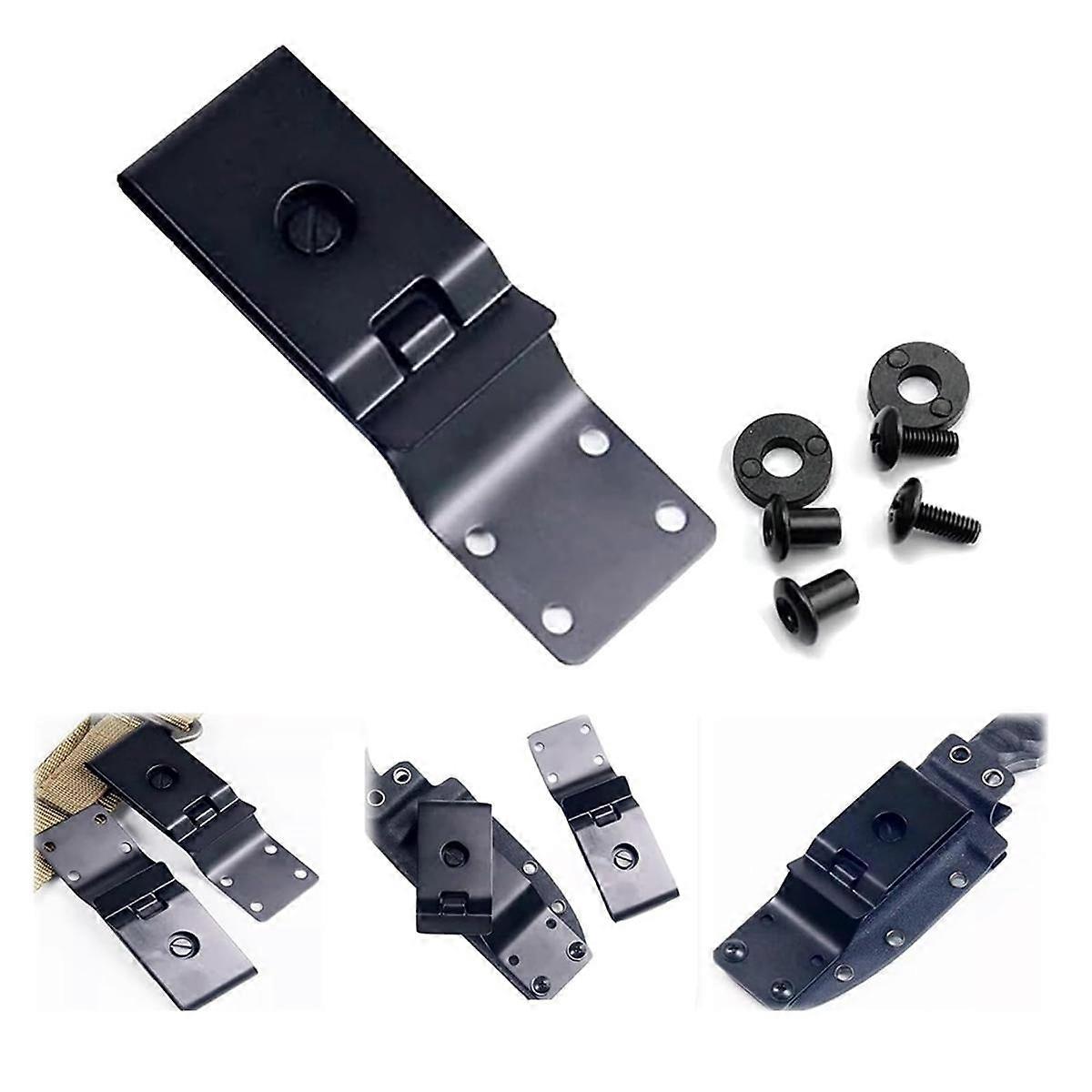 Bältesklämma Knivslida, Metall läder midjeklämma, Universal Metallbältesklämma, för knivslida, Leat