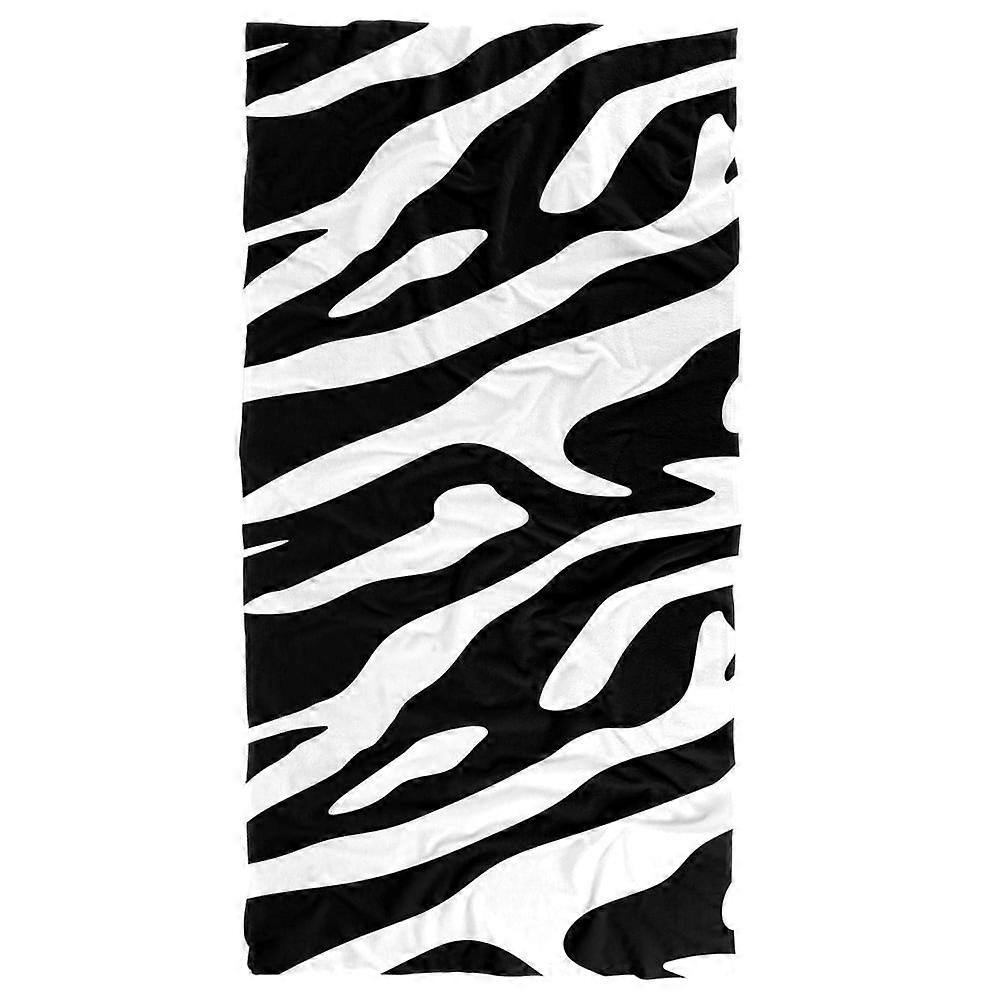 y309Zebra Print Rantapyyhe kanr309