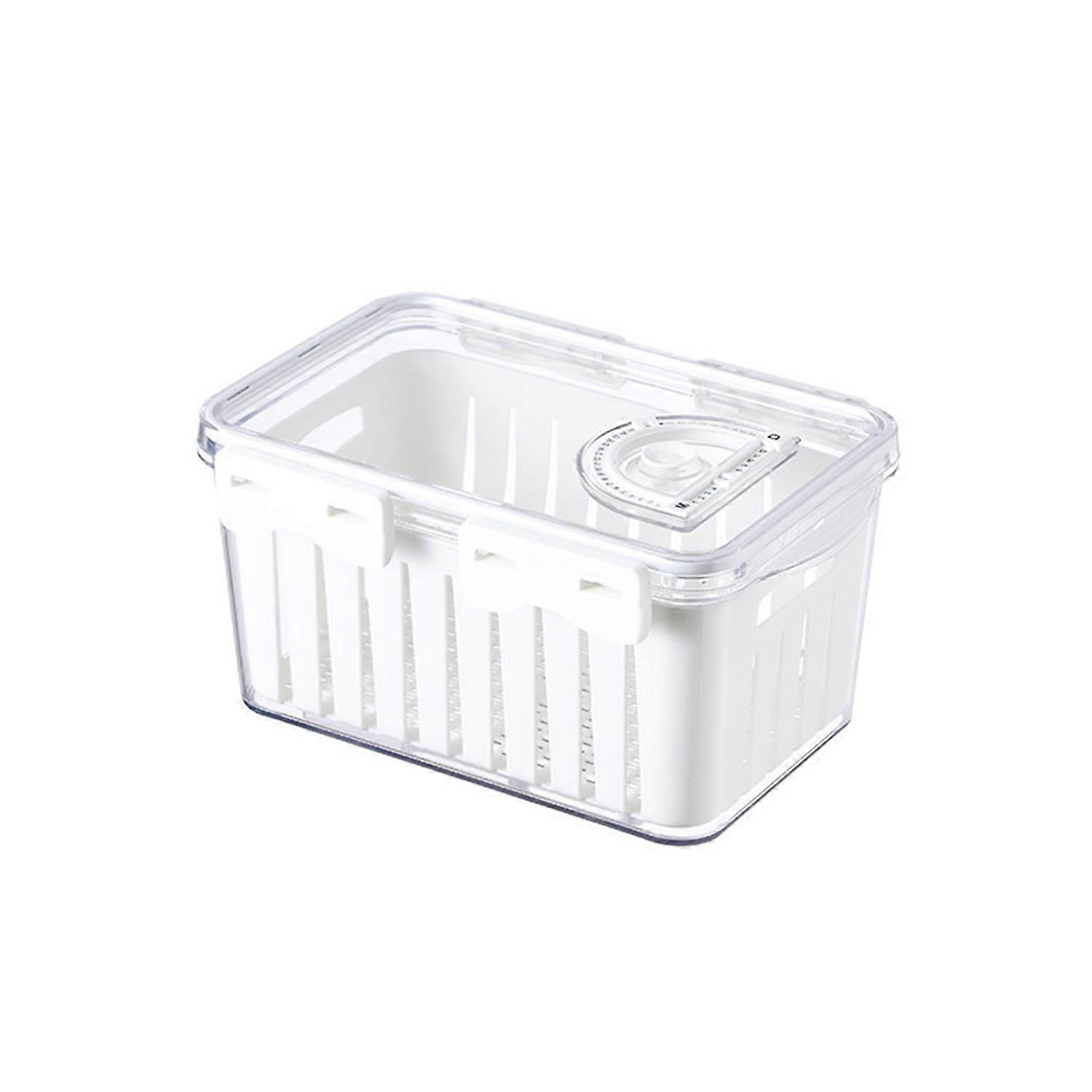 Fruit Storage Containers with Colanders Airtight Drain Box BPA-Free Dishwasher Safe Stackable