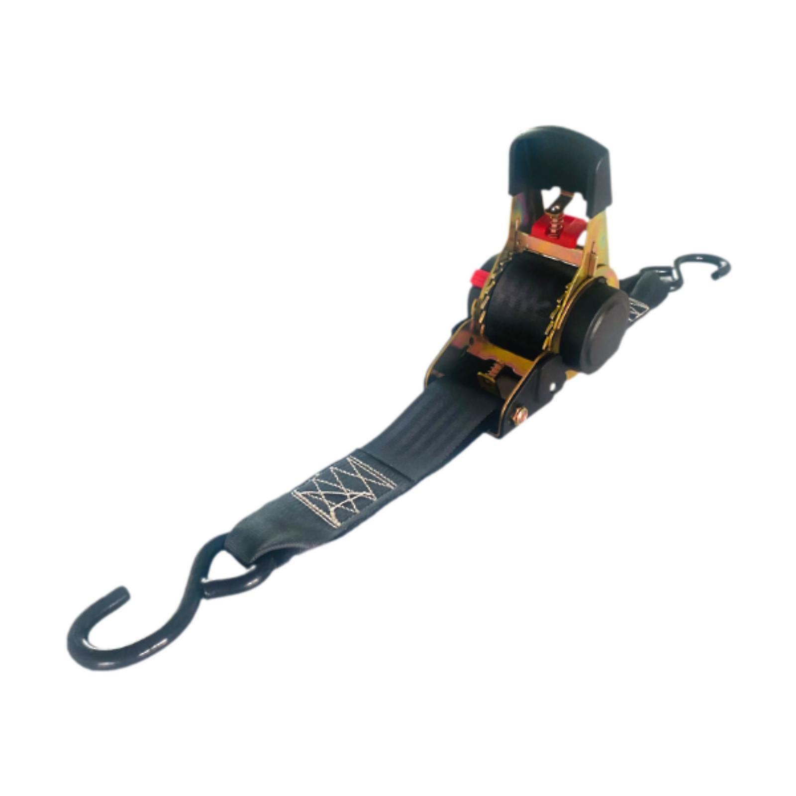 Sangle à cliquet rétractable 2 pouces x 14,8 pieds robuste pour bateau VTT