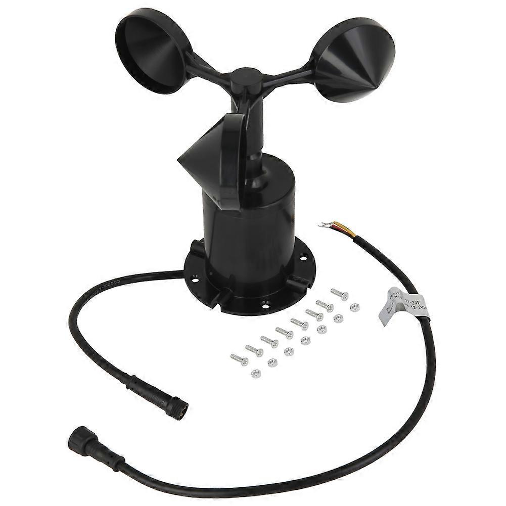 RS485 Pulse Signal Output Polycarbonate Wind Speed Sensor Three Cups Anemometer