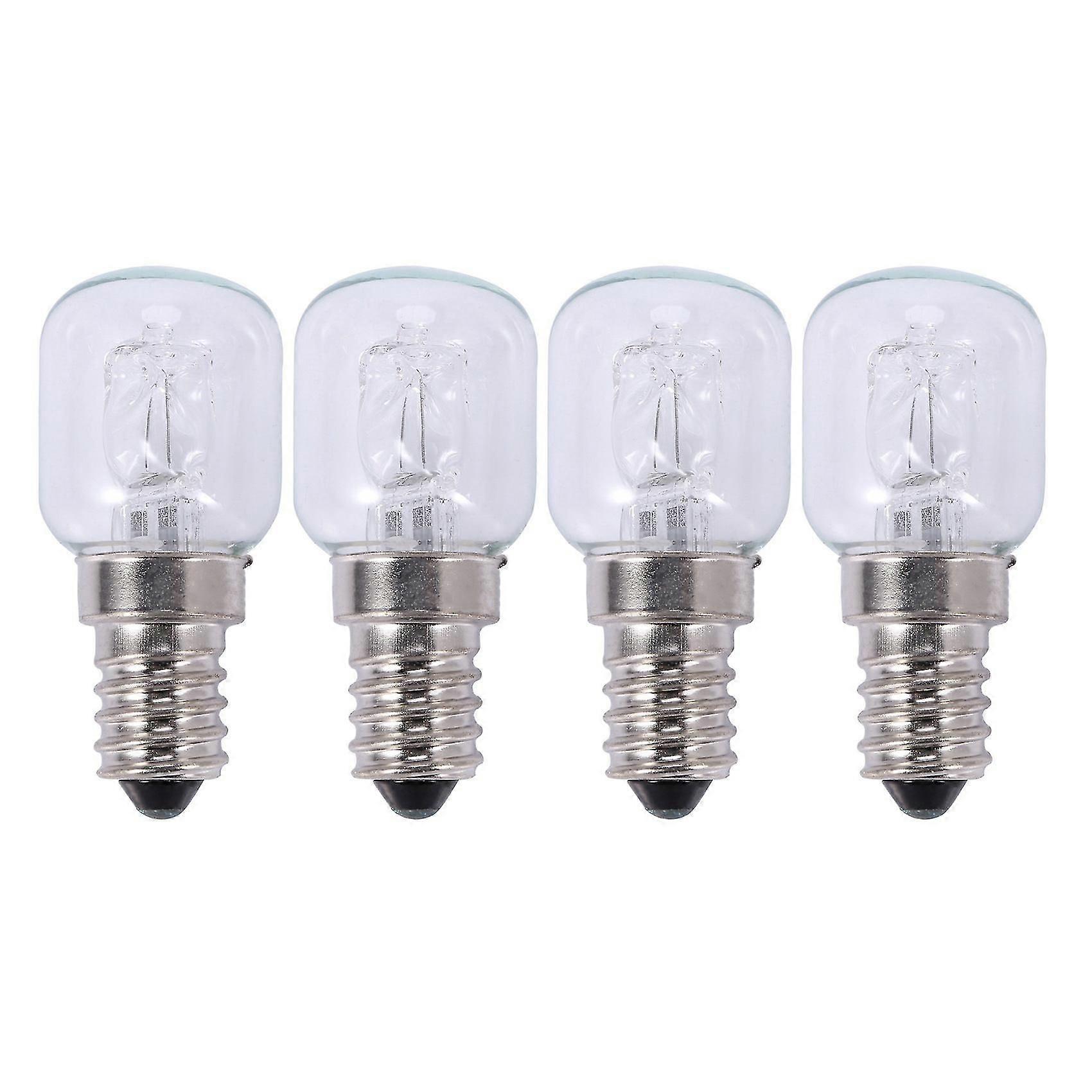 4x E14 High Temperature Bulb 500 Degrees 25w Halogen Bubble Oven Bulb E14 250v 25w Quartz Bulb Boris