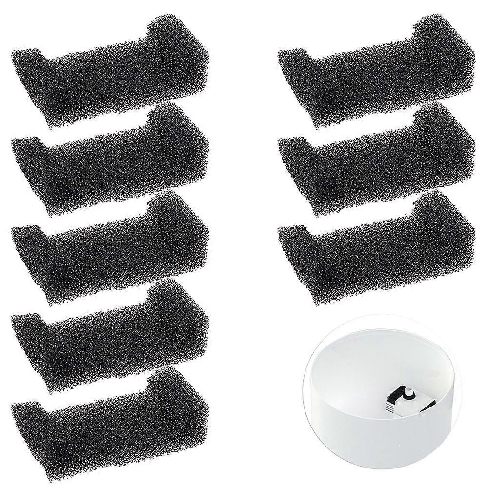30Pcs Sponge Filter for Cat Fountain Replacement Pet Fountain Foam Filter Cat Drinking Fountain Sponge Rectangle Black 54x27.5x14mm