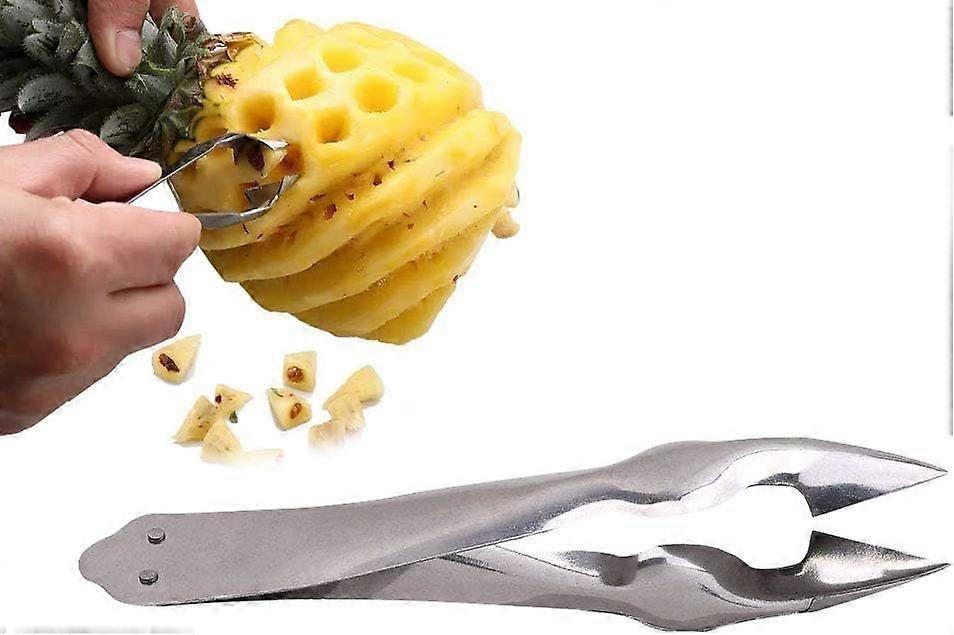 2PCS Practical Stainless Steel Cutter Pineapple Eye Peeler Kitchen Tools