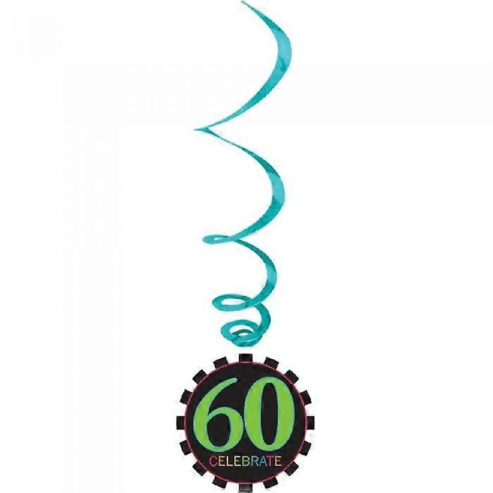 Amscan Célébrer Tourbillon de Métal 60ème Décoration