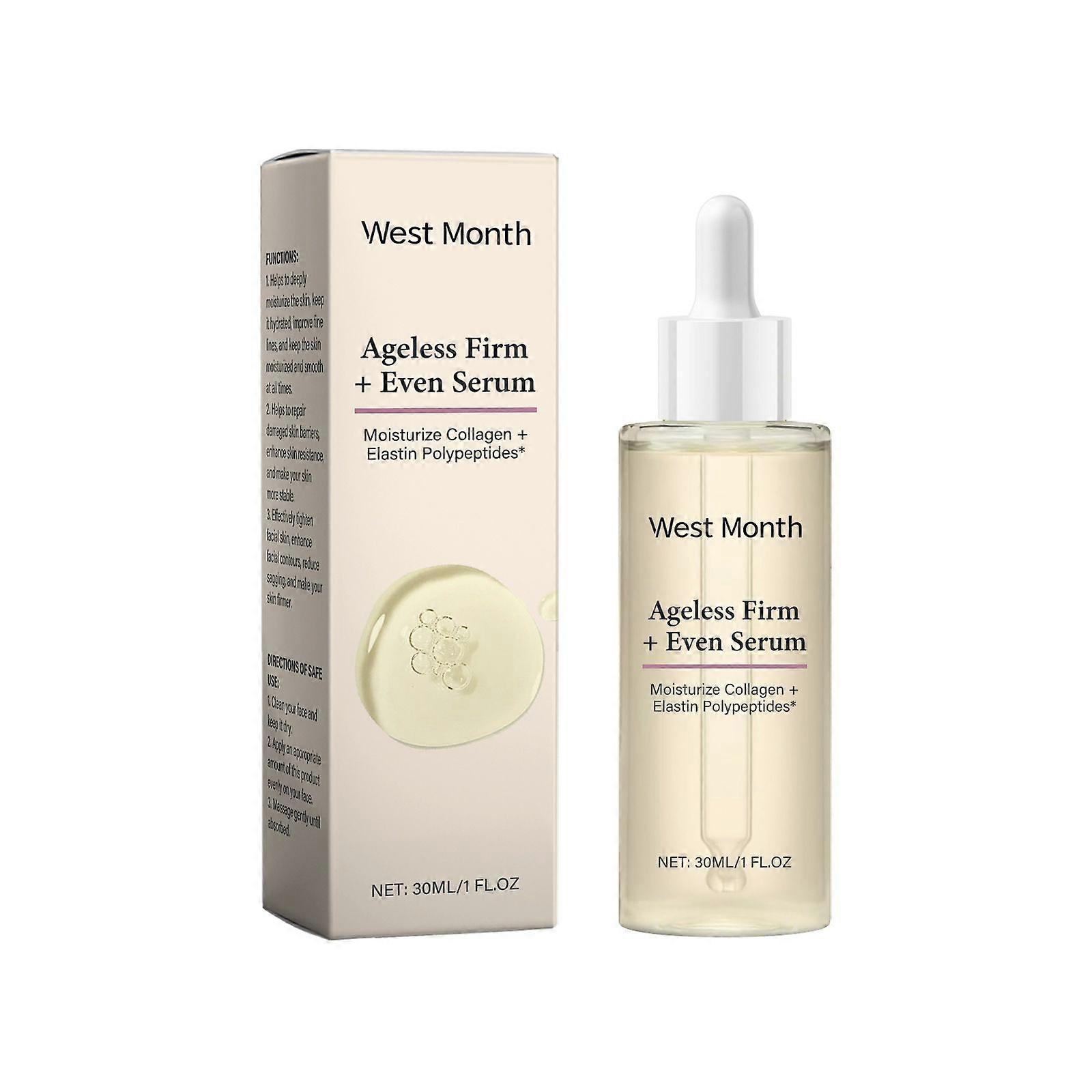 Ageless Firm and Even Serum,Powered by Moisturize Collagen and Elastin Polypeptides, Firming Skin and Even Tone, Anti-Aging
